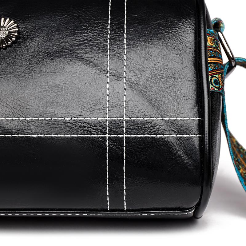 Модная маленькая сумочка с рисунком масла и воска — фото 12