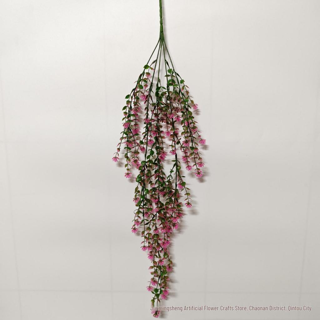 Cross-Border Eucalyptus Camellia Vine Fake Flower Wall Hanging Display