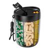 Pill Bottle Organizer Large Capacity Multiple Compartments Transparent Design Wide Opening Pill Box Medicine Tablets Organizer