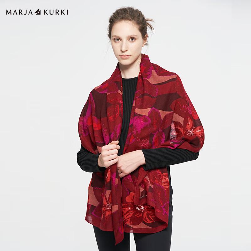 

MARJA KURKI Women s Printed Wool & Cashmere Scarf Shawl