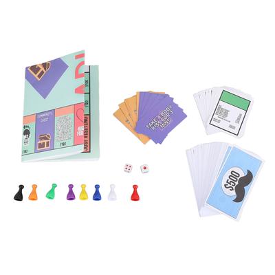 Couple Chess Board Game Interactive Card Game Portable Card Board Game Prop For Adult Couples