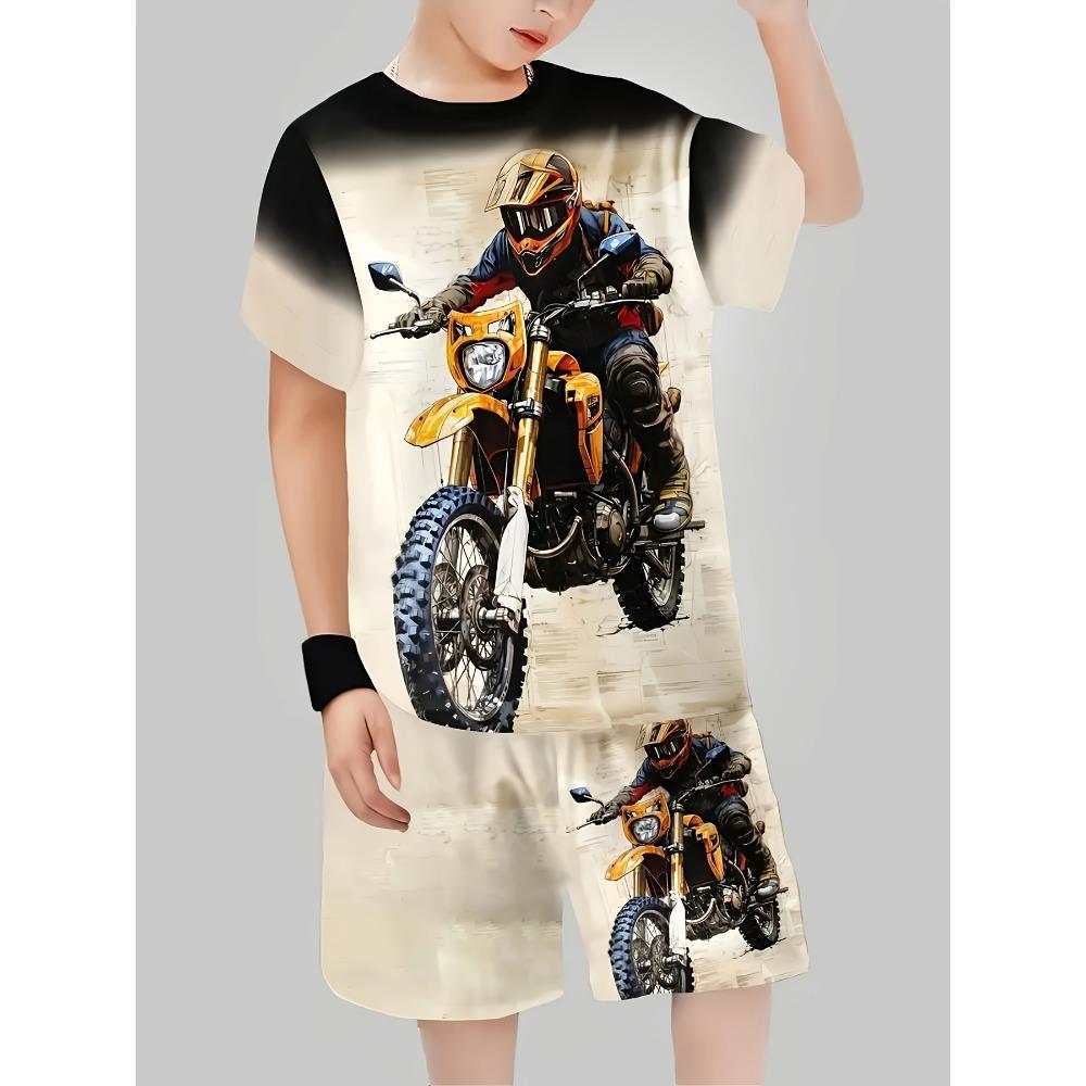 Fashionable 3D Digital Printed Boys  Set 150