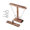 Ring Toss Games for Adults, Outdoor Indoor Handmade Wooden Hookey Ring TW