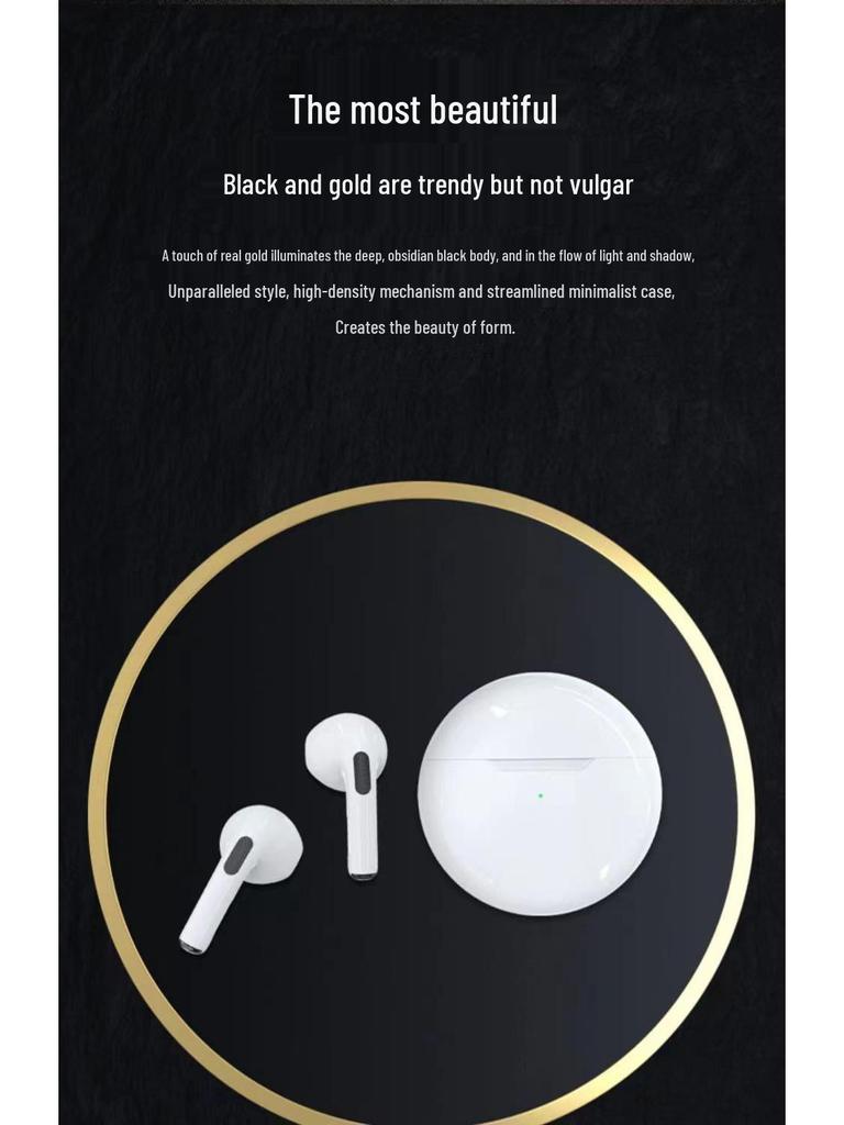 Pro6 Bluetooth Wireless TWS Headphones, 6th Gen, Noise Cancelling, Touch Controls, Ultra-Long Battery, Bluetooth 5.3 Dual Earbuds