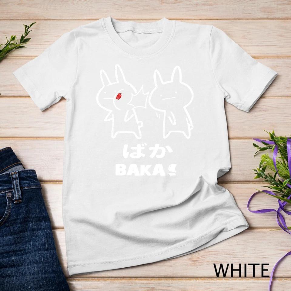 Funny Anime Japan Baka Rabbit Baka Japanese Anime Lover T-Shirt Unisex T-shirt 8 S