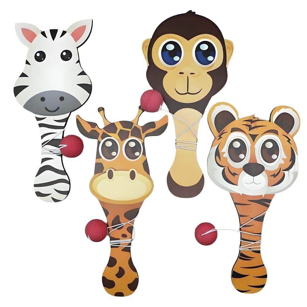 4Pcs Portable Kids Racket Ball Set Elastic String Sports Game Toys  Backyard Games