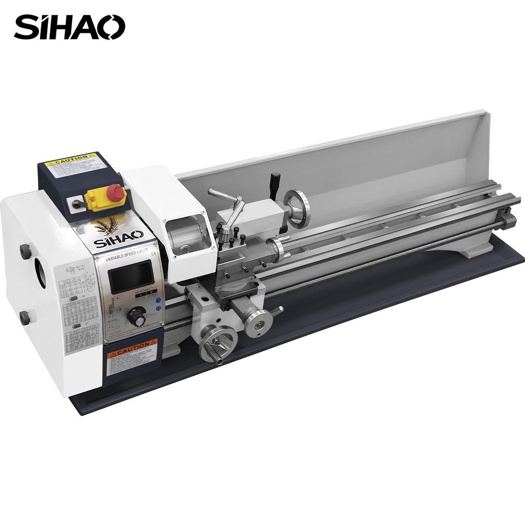 Metal Lathe 220x750mm, Precision Mini Metal Lathe 1500W Variable Speed, Mini Lathe Precision Bench Top Metal Working Lath
