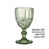 Vintage geprässter Rotweinglas - Elegantes dickes Glas für Hochzeiten & Dekoration