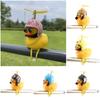 Creative Duck Bicycle Bell Ornaments Cycing Accessories Yellow Helmet Ducks Bicycle Ring Bell Mtb Road Bike Horns