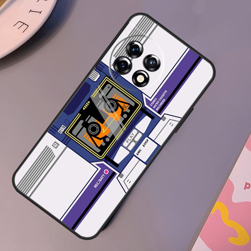 

Retro Cassette Tape Case For OnePlus Nord CE 2 Lite 3 2T N30 N20 N10 OnePlus 11 12 10T 12R 10R 8 9 10 Pro Cover OnePlus 12