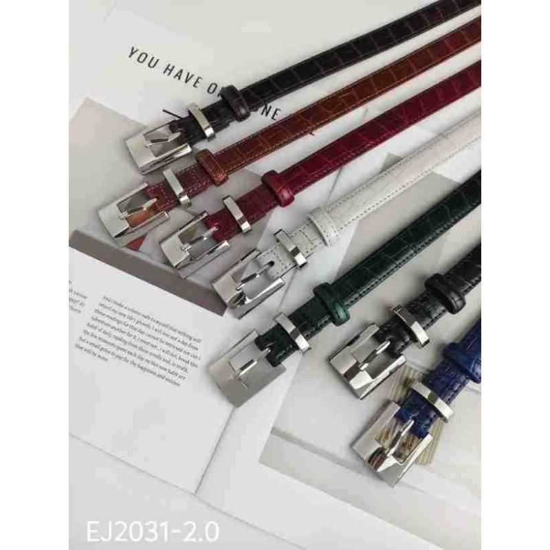 Women's Belt Women's Leather Thin Belt Fashion Versatile Casual Decoration Small Belt Belt