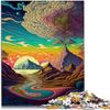 Puzzle Psychedelic 300 Piece Jigsaw Puzzles Teenagers and Children Puzzles Stress RelieverWD1647