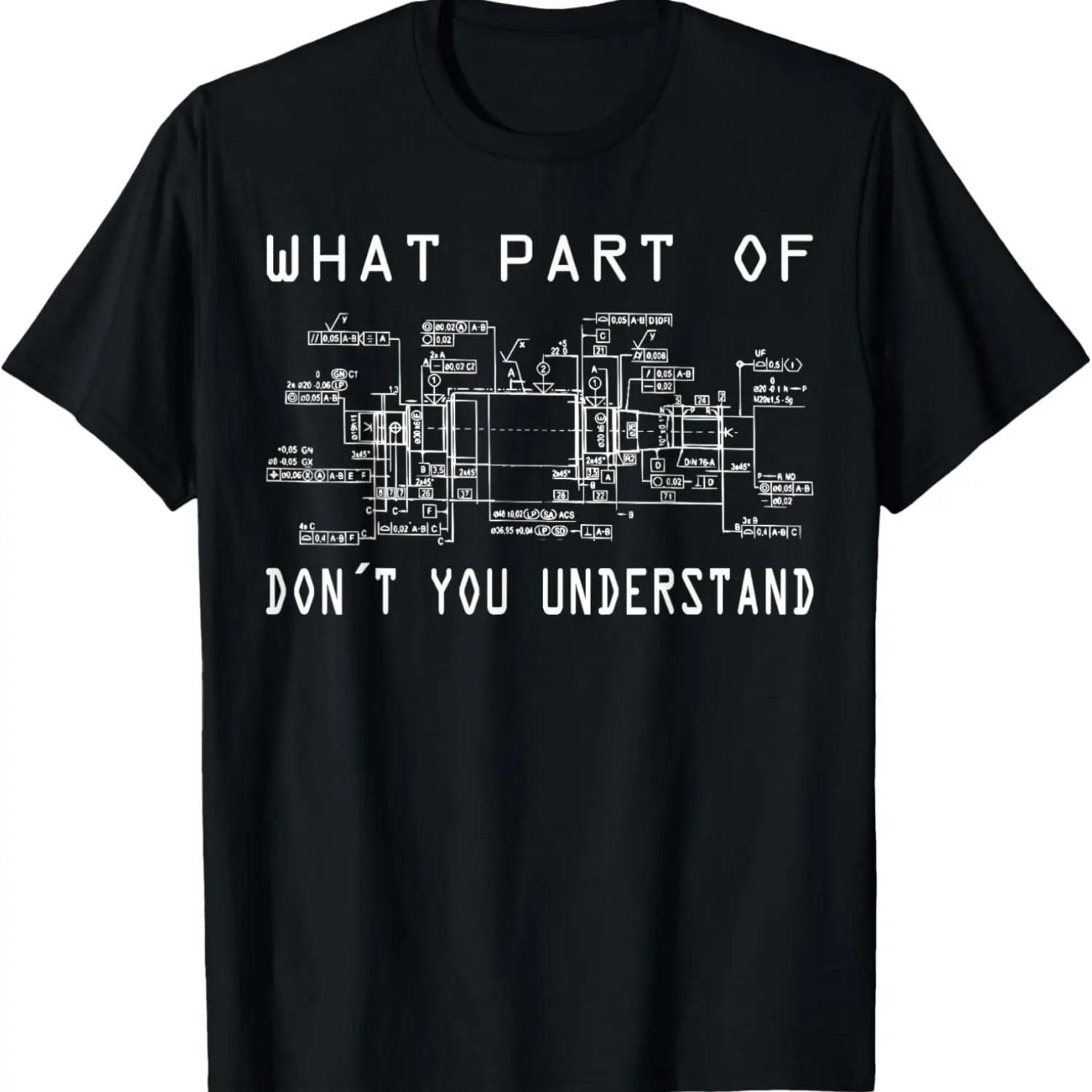 Designer mechanical engineering, technical designer, funny T-Shirt S чёрный