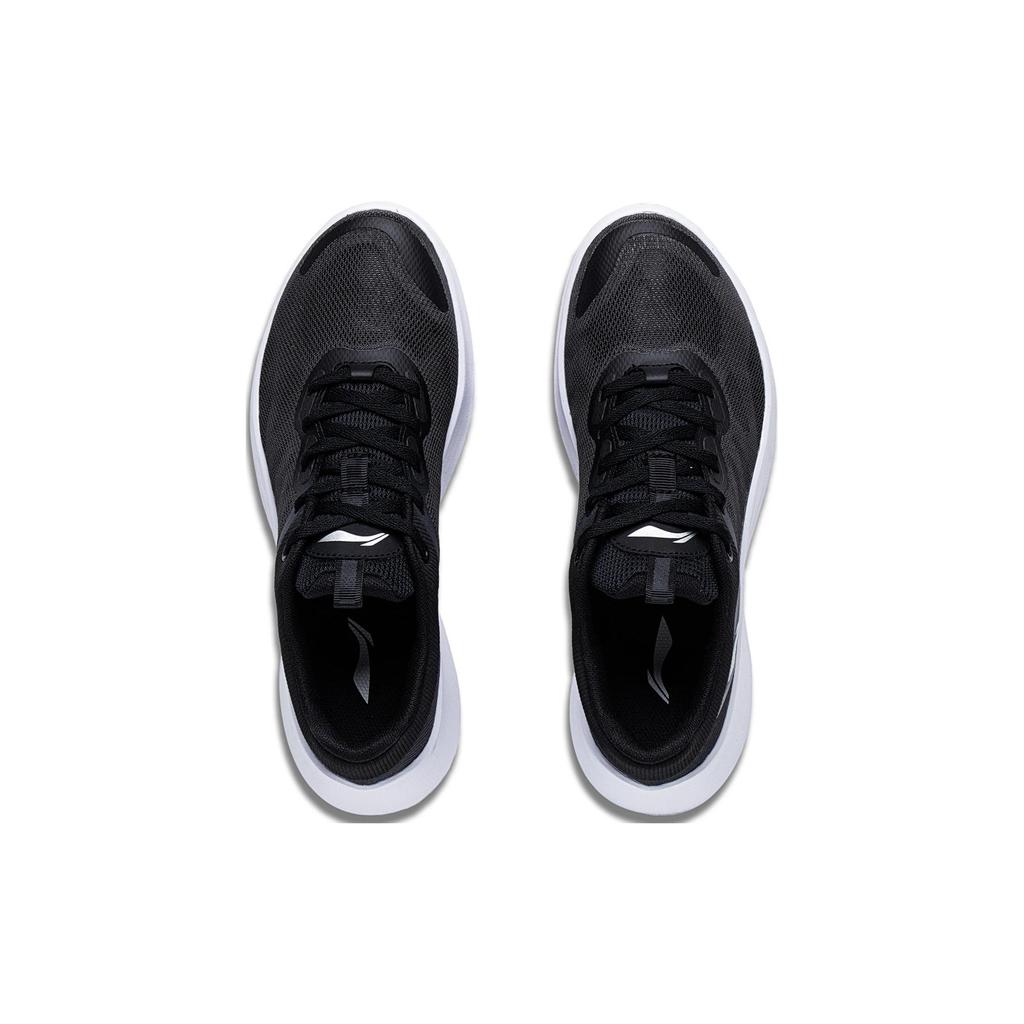 New LiNing Feather Cushioned Wear Resistant Breathable Low Top Casual Running Shoes Women's Black ARST020-2