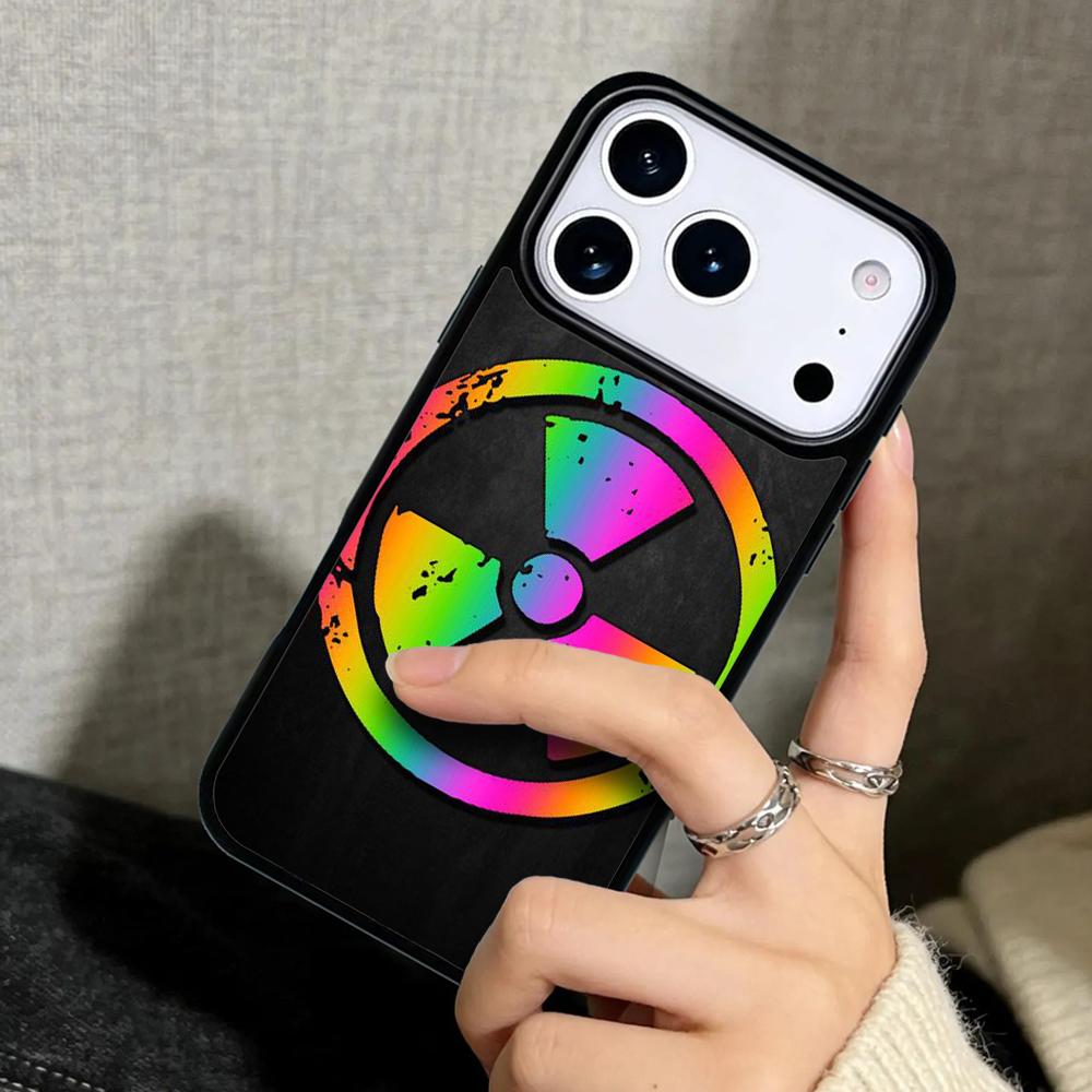 Capa Case for iPhone 17 Air 16 Pro Max 15 Plus 11 13 Mini 14 12 Back Phone Cover Nuclear Radiation Warning Sign