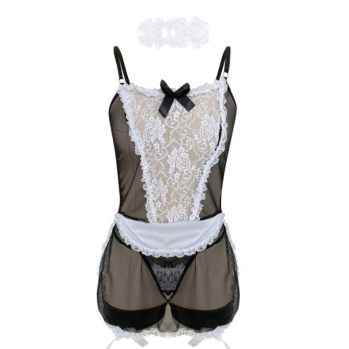 New Sexy Lingerie Sexy Maid Seduction Pajamas Passion Transparent Flirting Sexy Clothes Suit Women
