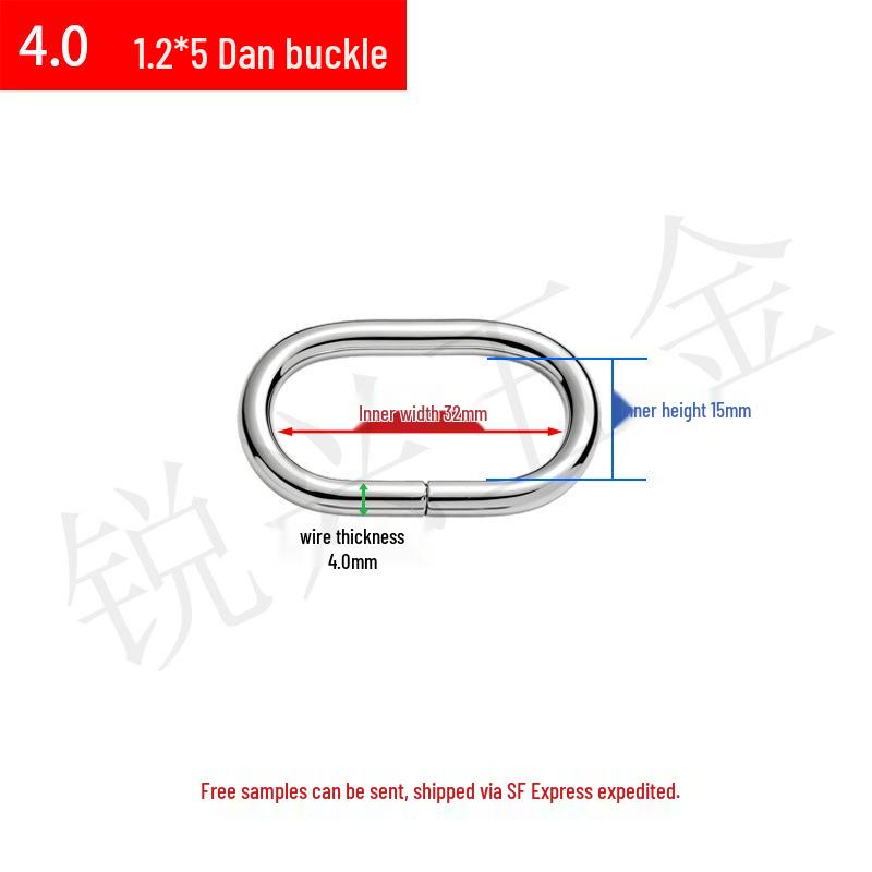 Metal D-Ring Oval Buckle for Luggage, Straps & Hardware Accessories