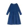 LYRIA Dress for Women Autumn Winter Japanese Korean Fashion Loose Casual Corduroy Clothing  Vintage Elegant Long Sleeve A-line Dress