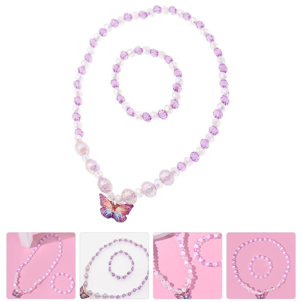 Colorful Pendant Bracelet Set Girls Jewellery Toddler Little Jewelry
