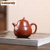 150ml Boutique Yixing Purple Clay Teapots Handmade Eggplant Pot Raw Ore Red Leather Dragon Mud Kettle Chinese Zisha Teaset Gift