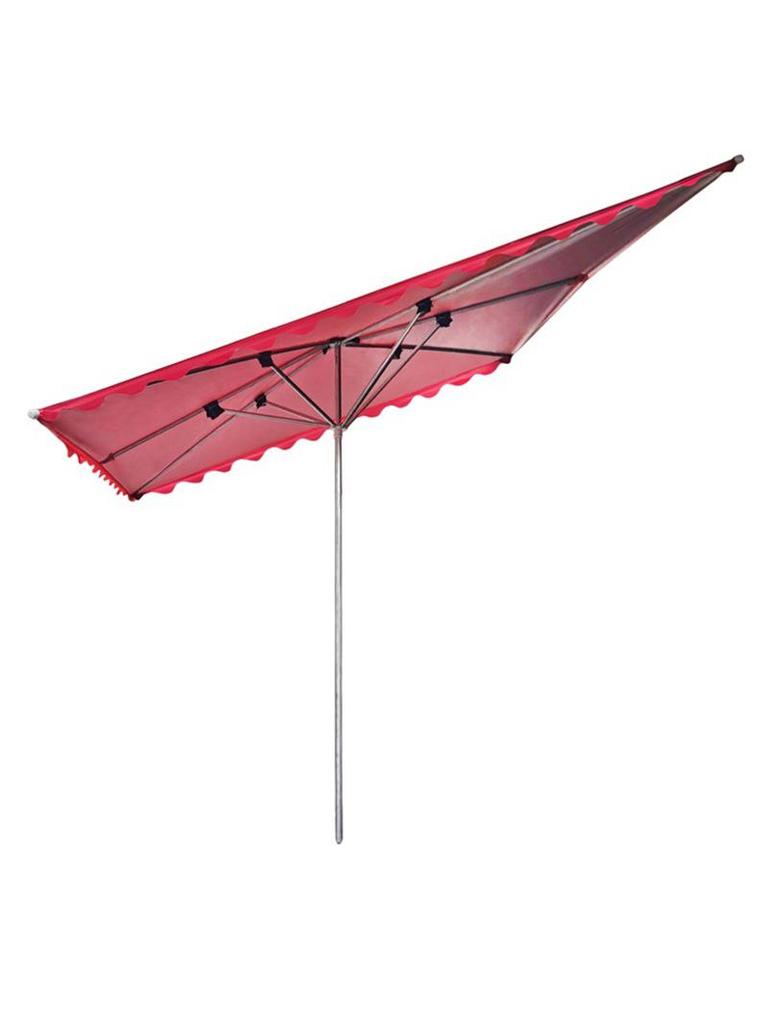 Foldable Outdoor Commercial Sunshade Umbrella with Tilt and Awning