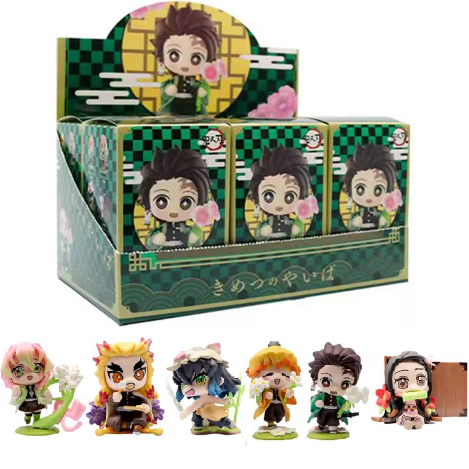 New Demon Slayer Mystery Box Anime Mystery Figures Blind Box Kamado Nezuko Tanjirou Hashibira Inosuke Surprise Box Birthday Gift