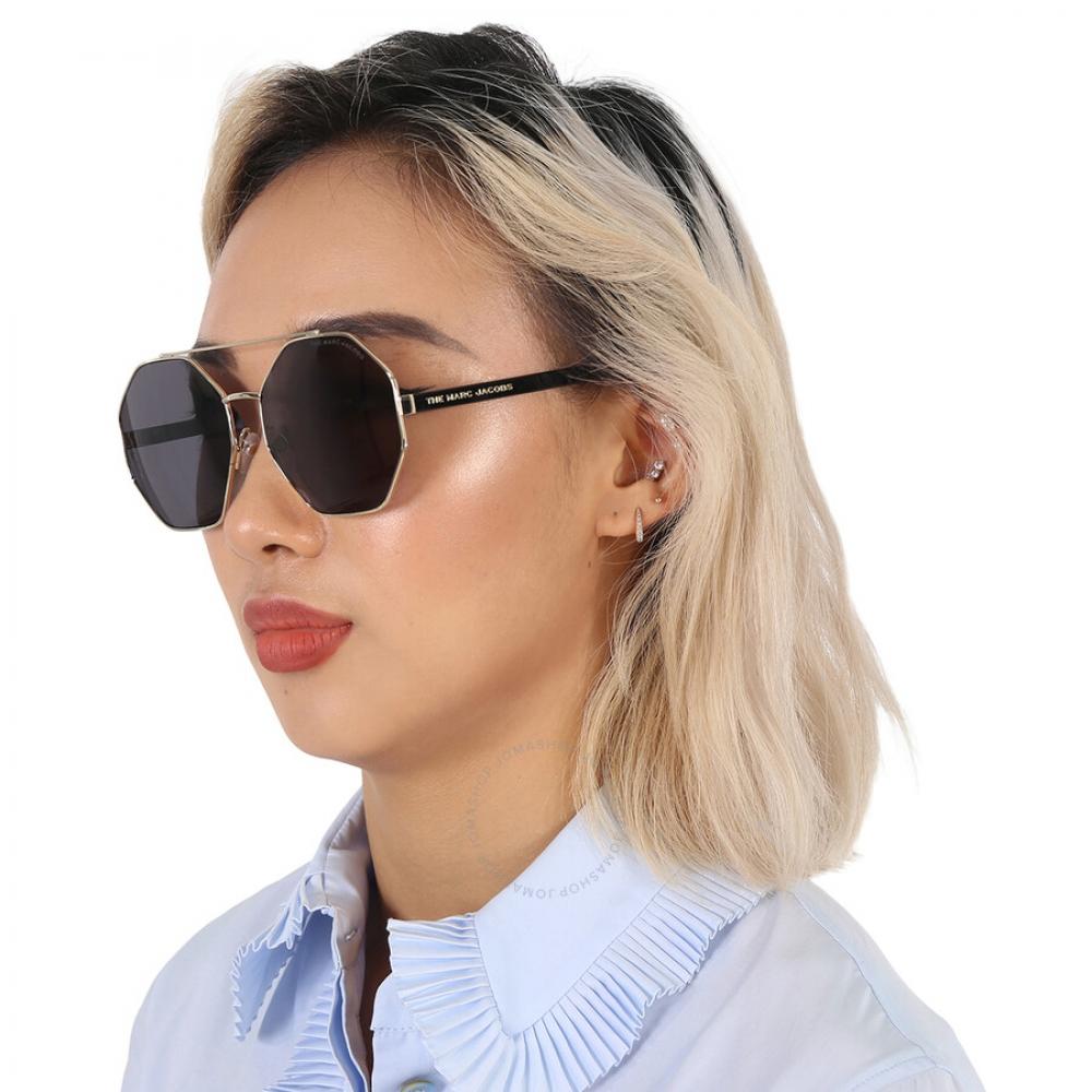 Marc JacobS Ochelari De Soare De Damă Gri Geometric Marc 524 S 0rhl Ir 60