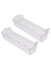 2PCS Fridge Shelf Grey Clear Middle Or Top Door Bin 306mm For Dometic Caravan