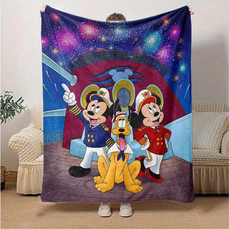 1 pezzo, Topolino e Minnie (5) Coperta per Arredamento Casa: Una Coperta Morbida in Flanella per Camera da Letto, Soggiorno, Viaggio, Campeggio, Auto
