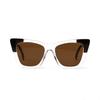 Glasses 3548 Pointed Cat Eyes Sunglasses Square Transparent Color Frame Sunglasses Women