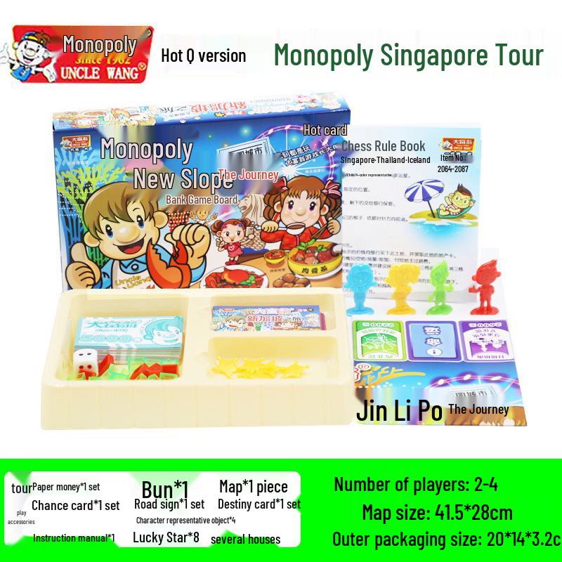 Monopoly Q Version: China & World Tour Edition Board Game