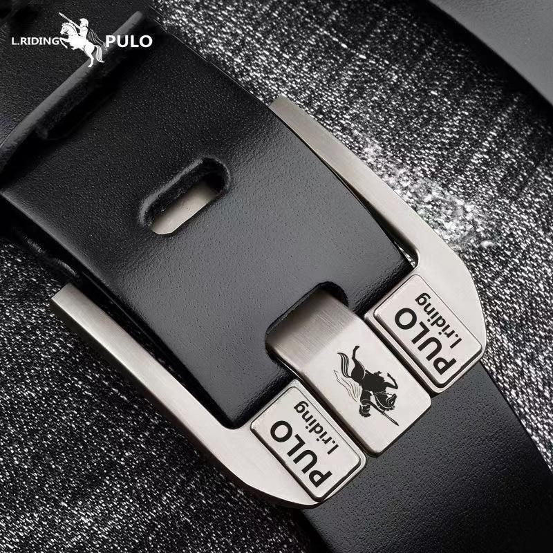 Men's Custom Genuine Leather Pin Buckle Belt