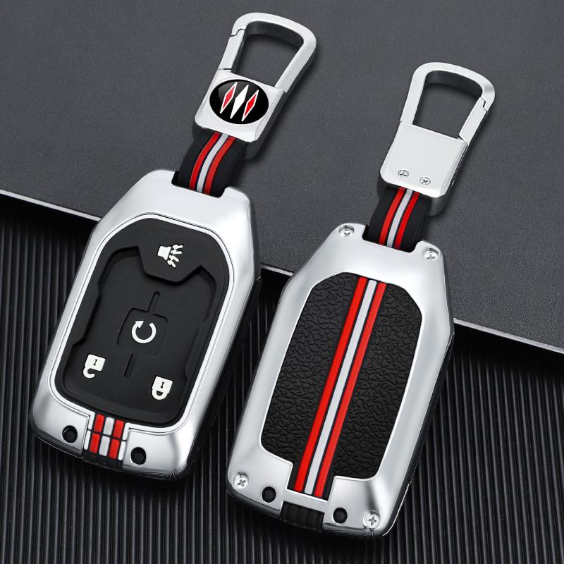 3/4/5/6 Button Car Key Case Cover Shell Fob for GMC Terrain 2019 for Chevrolet Suburban 2019 Car Keychain Interior Accessories