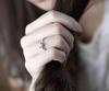 Luxury 925 Silver Classic Ring for Women Six Claw Jewelry Simple 70ct Diamond Ring Imitation Diamond Women's Ring
