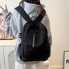 Schoolbag Korean version ins Large capacity backpack Male and female junior high school student schoolbag Personalized versatile trendy college 