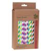 TG55984 PAPER STRAWS 200 PCS colorful eco 20cm 5mm