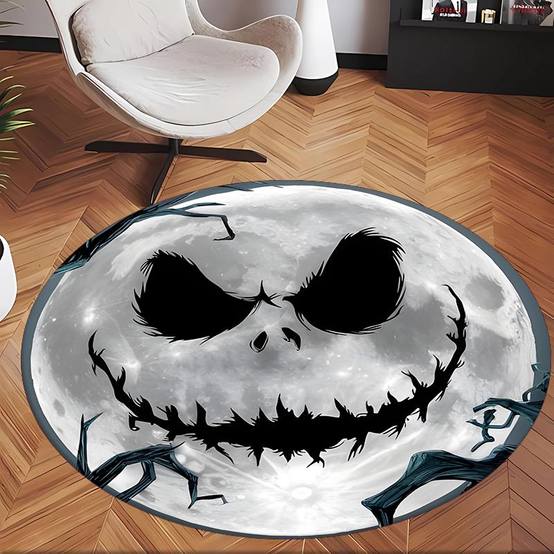The Nightmare Before Christmas (23) Round Office Rug Decorative Floor Rug for Office Bedroom Living Room and Home Space