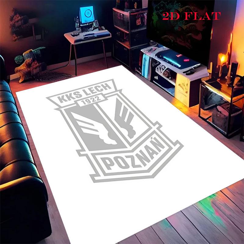 KKS Lech Poznań Carpet Rug for Living Room Bedroom Home Sofa Decoration,Kids play Nonslip Floor Mat