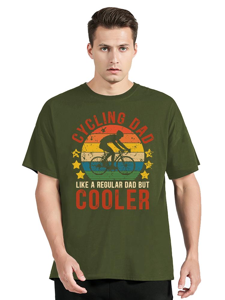 

Cycling Dad Cooler Print Men s Clothing Oversized T-Shirt Funny Vintage Mountain Bike Tshirt New Casual Tops Father Day T Shirt 4XL