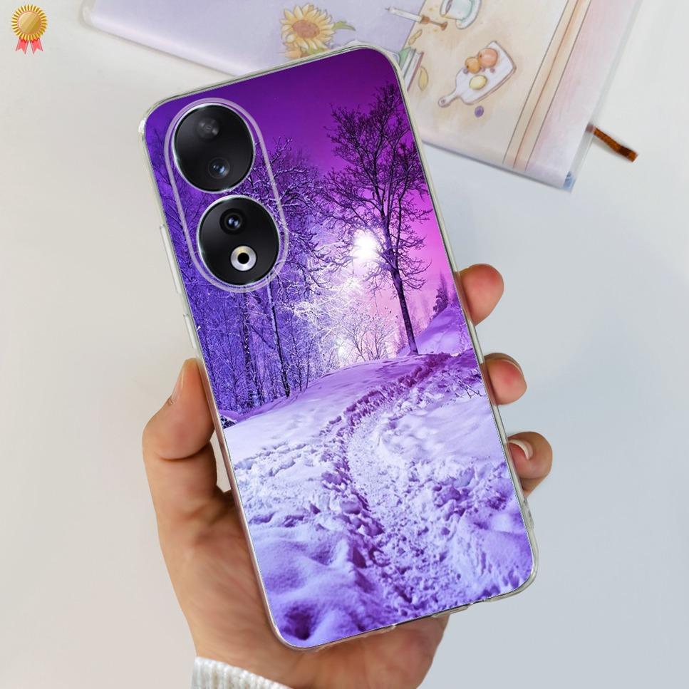 For Honor 90 Lite 5G Case Cute Clear TPU Silicone Protective Cover For Huawei Honor90 Honor 90 Pro 90Pro Phone Case Bumper Funda Honor 90 Lite