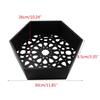 Wood Decor Wall Mount Hexagonal Books Toy Flower Pots Storage Shelf Holder Figurines Display Crafts Shelves Space Saving
