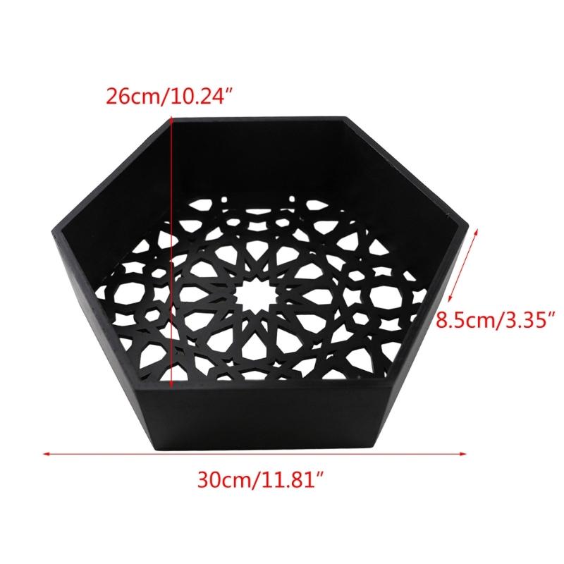 Wood Decor Wall Mount Hexagonal Books Toy Flower Pots Storage Shelf Holder Figurines Display Crafts Shelves Space Saving