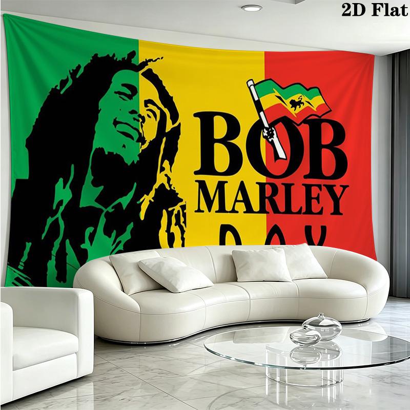 Bob Marley Poster Wall Tapestry Aesthetic Wall Hanging Printed Fabric Blanket Decorative Tapestries for Bedroom Living Room Home Decor