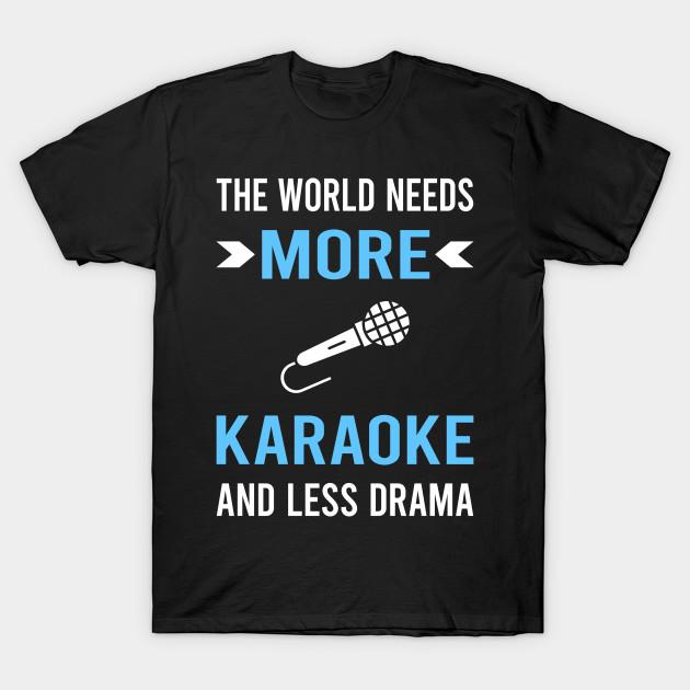 

Men Black Print T-shirt Less Drama Karaoke No-Cut Transfer Paper Print Cotton Tshirt 2XL чорний