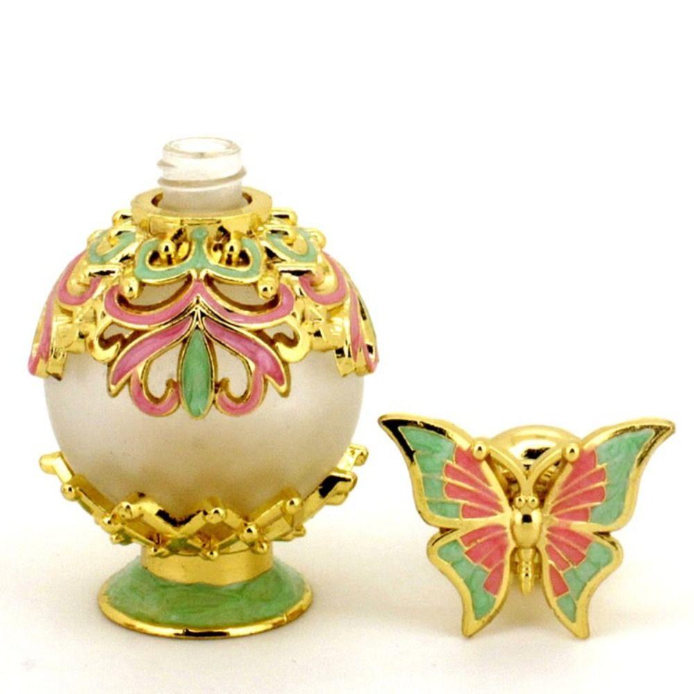 Arabian Style Antiqued Women Luxury Oils Dropper Bottle Essential Oil Bottle Butterfly  Bottle Empty Cosmetics Container
