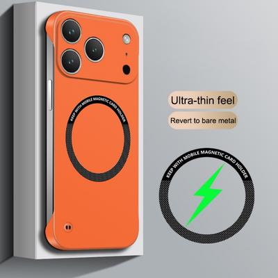 Ultra tenké bezrámečkové pro Magsafe Pevné PC magnetické pouzdro pro iPhone 17 Pro Air 16 15 14 13 12 Pro Max Plus Bezrámečkový matný kryt