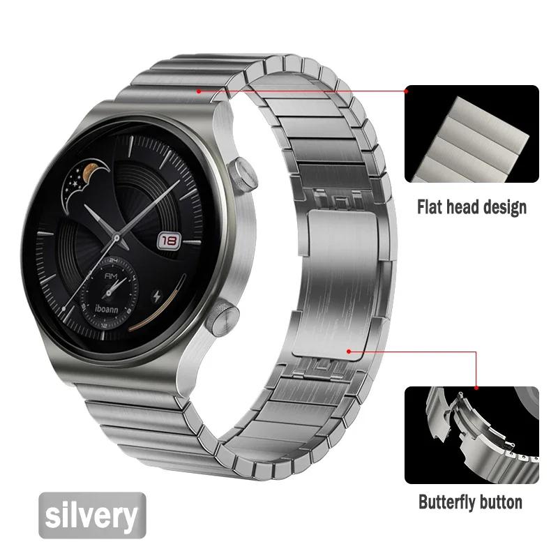 

22mm Stainless Steel Strap For Huawei Watch GT6 5 4 GT3 2 46mm/4 Pro Metal Wristband for Amazfit GTR 47mm/Balance 2 1/Bip 6 Belt Amazfit Bip 6 5