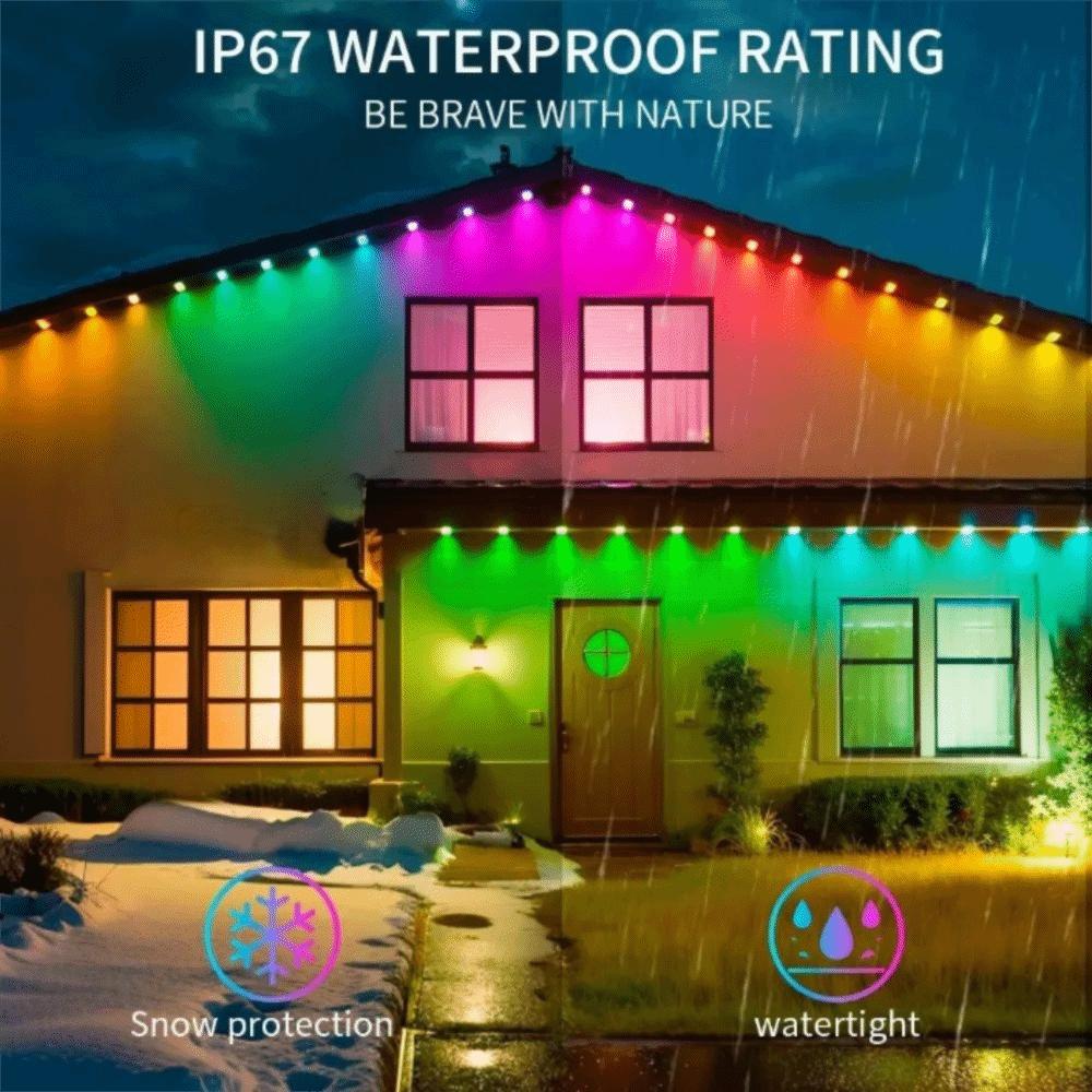 Waterproof RGB Lights App Remote Control LED Lights Remote Control String Lights  Party Decor