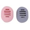 Makeup Sponge Holder Shatterproof Silicone Beauty Make Up Blender Case for Travel Gray Pink 2 PCS