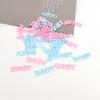 100Pcs Baby Shower Birthday Party Decorations Sponge Cloth Letters Baptism Photo Props